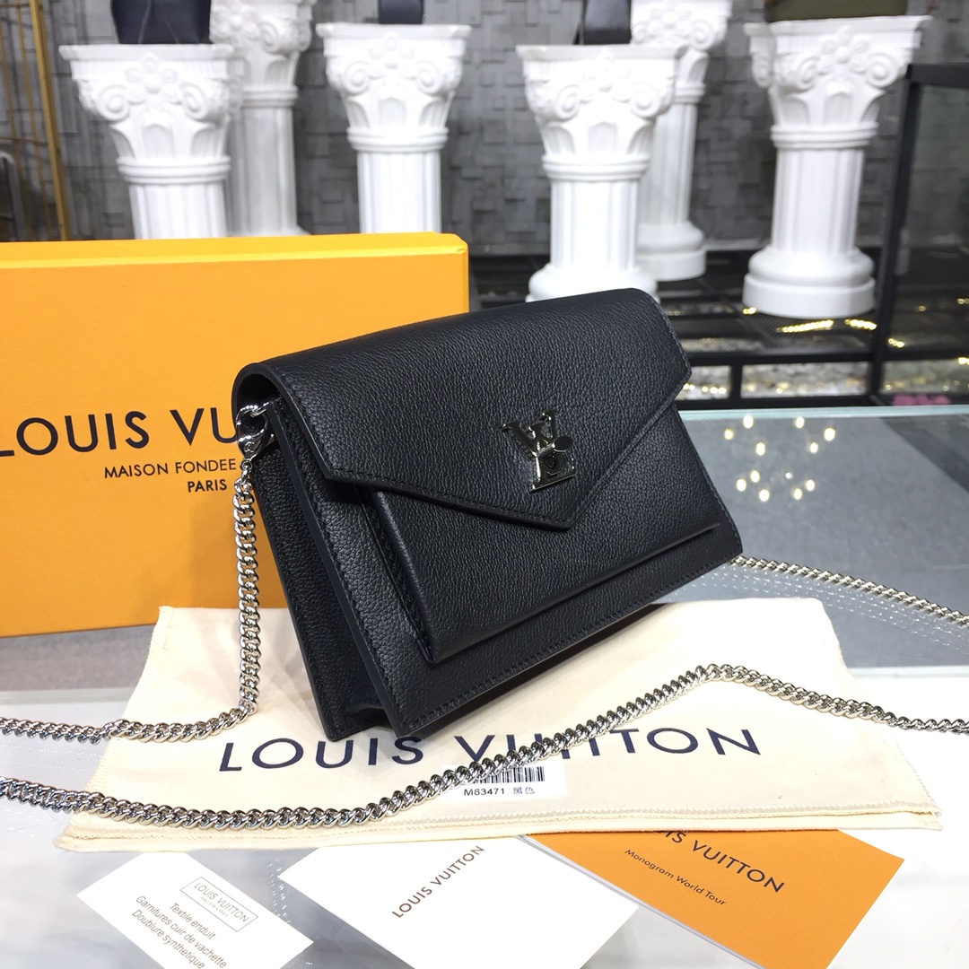 Louis Vuitton MYLOCKME POCHETTE Shoudler Bag M63926 Black